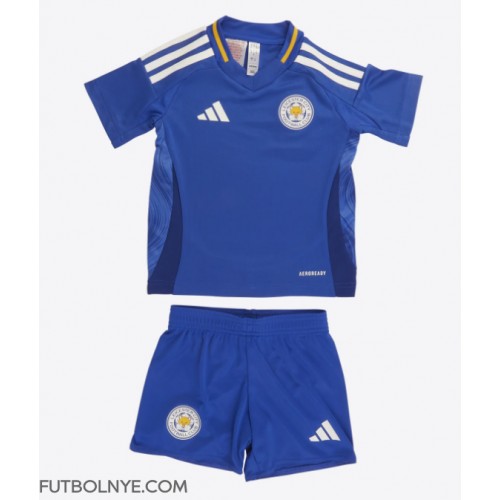 Camiseta Leicester City Primera Equipación para niños 2024-25 manga corta (+ pantalones cortos)